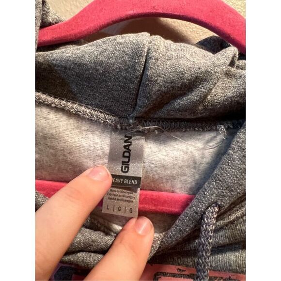 MAMA Grey Hooded Sweatshirt Size Large - Picture 4 of 5